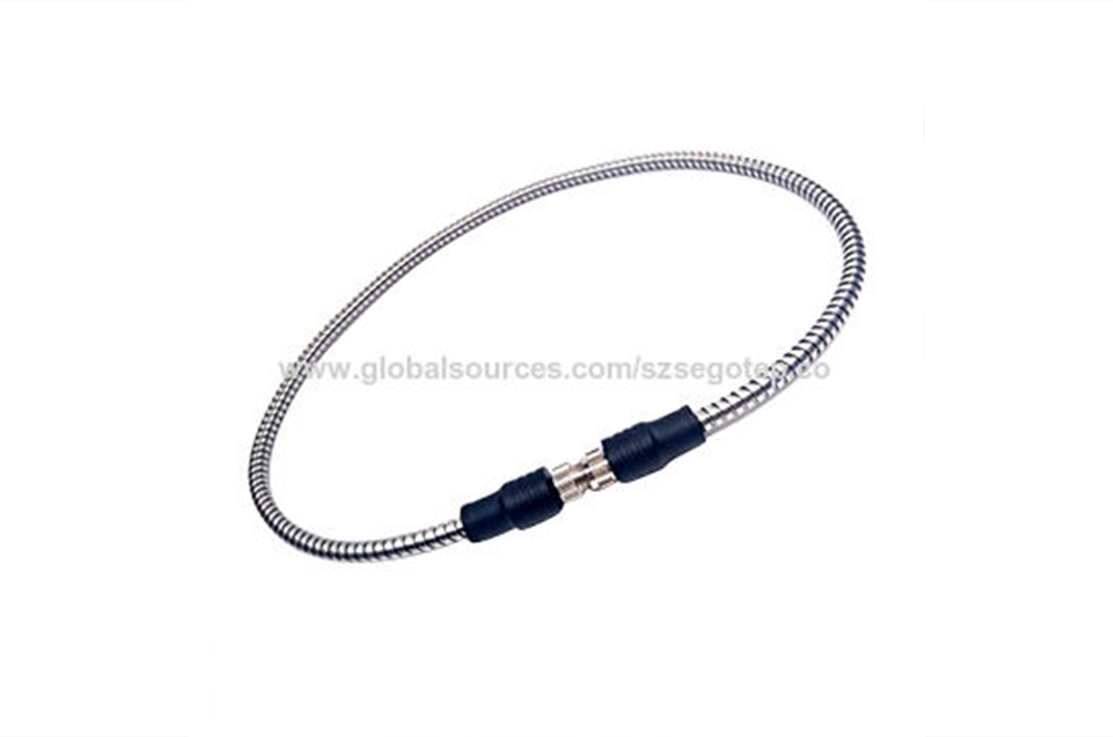 Straight Armored Cable 6 Pin TURCK To 2 Pin Mil M8 Connector